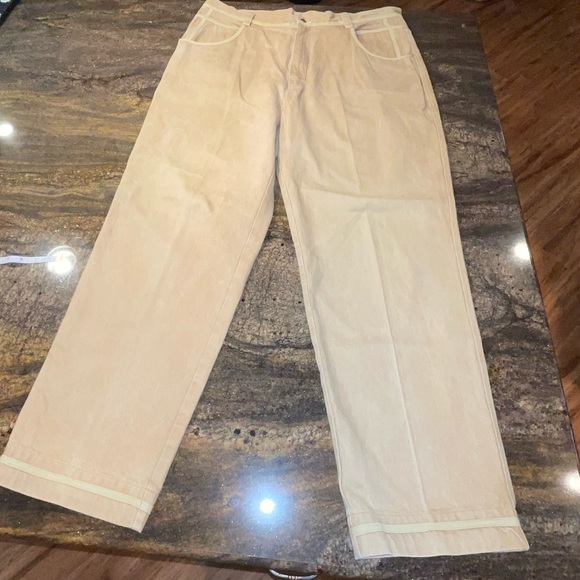 🌸 American Eagle Outfitters‎ Hip Hop History Platinum Tan Men's Jeans 42/33